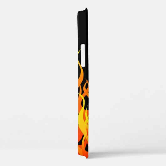 Klassieke Racing Flames op Zwart Case-Mate iPhone Case (Achterkant / Rechts)