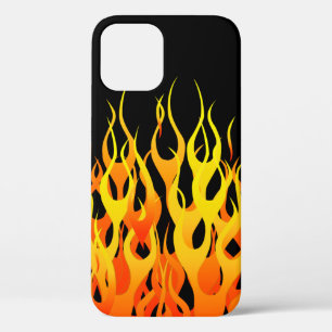 Klassieke Racing Flames op Zwart Case-Mate iPhone Case