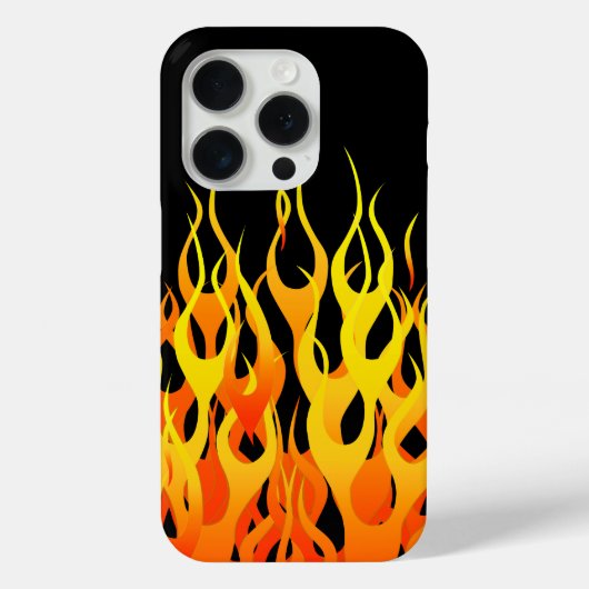 Klassieke Racing Vlammen Decor op een Case-Mate iPhone Case (Achterkant)