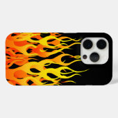 Klassieke Racing Vlammen Decor op een Case-Mate iPhone Case (Achterkant (horizontaal))