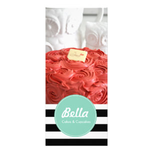 Klassieke rackkaart - Bakkerij Cafe Cupcake Winkel Reclamekaart