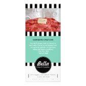 Klassieke rackkaart - Bakkerij Cafe Cupcake Winkel Reclamekaart (Achterkant)