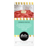 Klassieke rackkaart - Bakkerij Cafe Cupcake Winkel Reclamekaart (Achterkant)