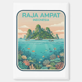 Klassieke Raja Ampat Indonesië Koraalrif Duik Kuns Magneet