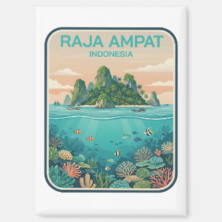 Klassieke Raja Ampat Indonesië Koraalrif Duik Kuns Magneet