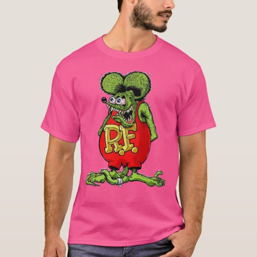 Klassieke rat fink hot rod racen t-shirt (Voorkant)
