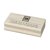 Klassieke rechthoek dubbel geluk Chinees huwelijk Rubberstempel (Stempel)