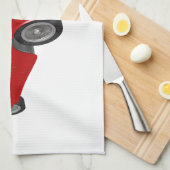 Klassieke Red 50's auto Theedoek (Quarter Fold)