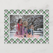 Klassieke Red Blue White Pset Pattern Holiday Briefkaart (Voorkant)