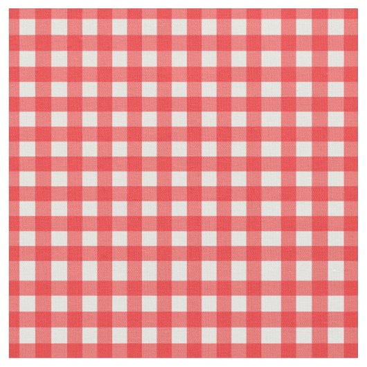 Klassieke Red Gingham voor thuisblikjes Stof (Close Up)
