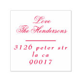 Klassieke RED Holiday Namen traditioneel retourlab Zelfinktende Stempel (Design)