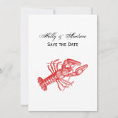 Klassieke Red Lobster #1 Tekening Kaart (Voorkant)