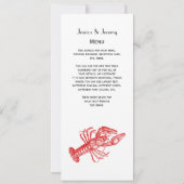 Klassieke Red Lobster #1 Tekening Kaart (Achterkant)