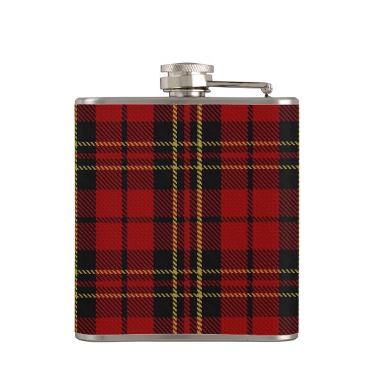 Klassieke Red Tartan Flask Heupfles (Achterkant)