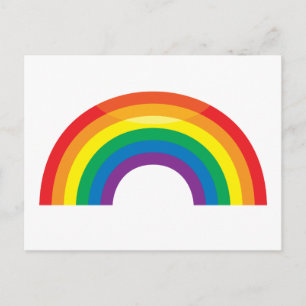 Klassieke regenboog briefkaart
