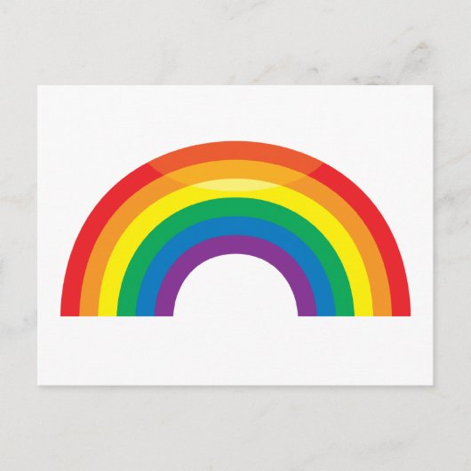 Klassieke regenboog briefkaart (Voorkant)