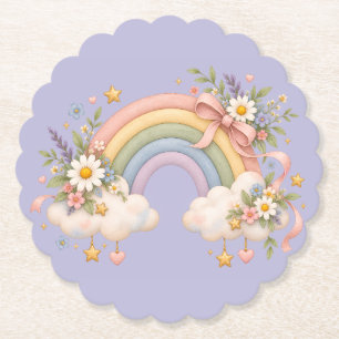 Klassieke Regenboog Cadeau Kunst Kartonnen Onderzetters