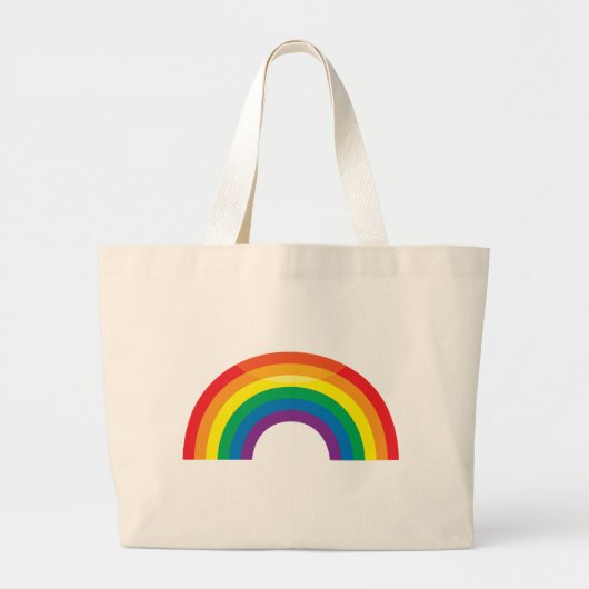 Klassieke regenboog grote tote bag (Voorkant)