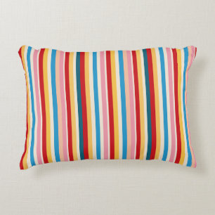 Klassieke Regenboog Kermis Retro Strepen Meerdere Accent Kussen