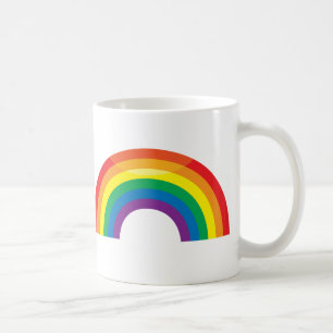 Klassieke regenboog koffiemok