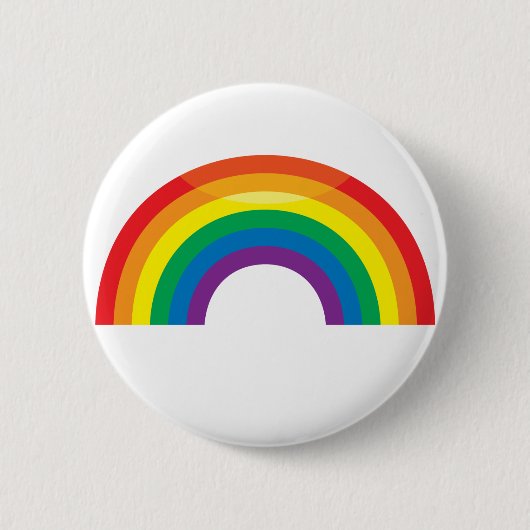 Klassieke regenboog ronde button 5,7 cm (Voorkant)