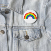 Klassieke regenboog ronde button 5,7 cm (In situ)