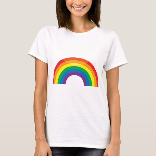 Klassieke regenboog t-shirt (Voorkant)
