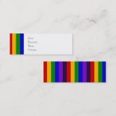 Klassieke regenboog Verticale strips Kleurrijke ca Mini Visitekaartje (Voorkant / Achterkant)