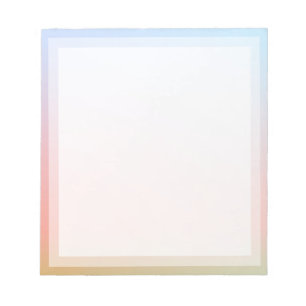 Klassieke regenboogkleurbalk Foto lijst Notitieblok