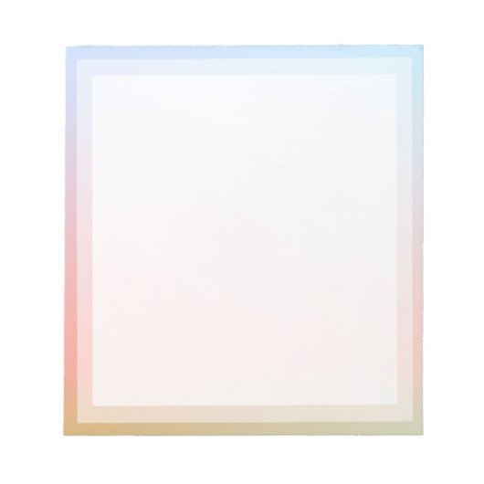 Klassieke regenboogkleurbalk Foto lijst Notitieblok (Voorkant)