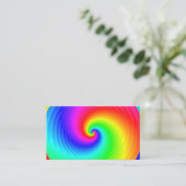 Klassieke regenboogspiraal  visitekaartje (Staand voorkant)