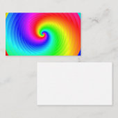 Klassieke regenboogspiraal  visitekaartje (Voorkant / Achterkant)