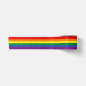 Klassieke Regenboogstreep Satijnen Lint (Voorkant)