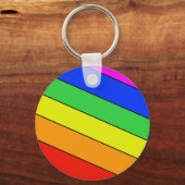 Klassieke regenboogstrips sleutelhanger (Voorkant)