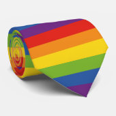 Klassieke regenboogvlag Gay Pride Stropdas (Opgerold)