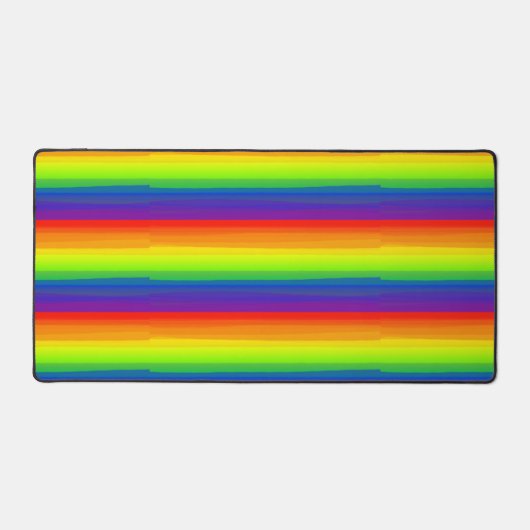 Klassieke regenboogvlag Kleuren markeerster Bureaumat (Voorkant)
