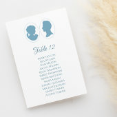 Klassieke Regency Blue Cameo Wedding Kaart