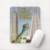 Klassieke reis, beroemde landmarks in New York Cit Muismat (Met muis)