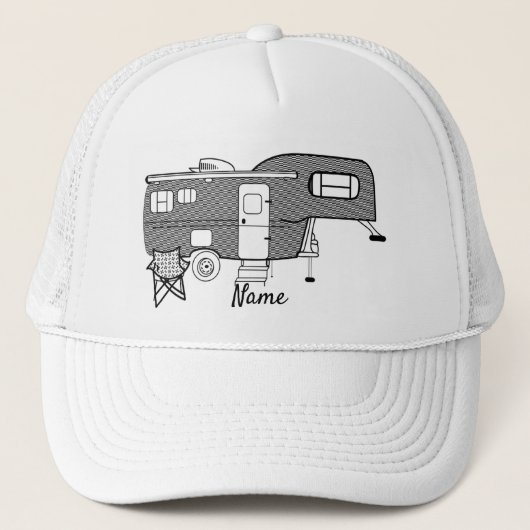 Klassieke reis caravan Thunder_Cove Trucker Pet (Voorkant)