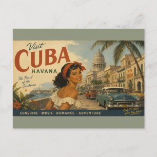 Klassieke reis Cuba - Groeten uit Havana Feestdagenkaart