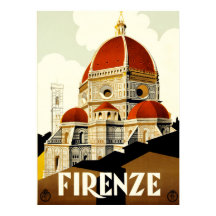 Klassieke Reis Firenze Italië Print