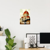 Klassieke Reis Firenze Italië Print (Thuiskantoor)