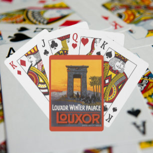 Klassieke reis, Louxor Winter Palace, Egypte Afrik Pokerkaarten