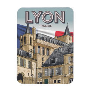 Klassieke reis LYON stad frans Rhône Alpes cadeaus Magneet