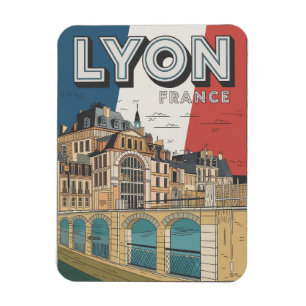 Klassieke reis LYON stad frans Rhône Alpes cadeaus Magneet