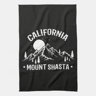 Klassieke Reis Mount Shasta Californië Theedoek