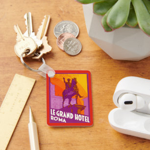 Klassieke reis, standbeeld Le Grand Hotel Roma, It Sleutelhanger