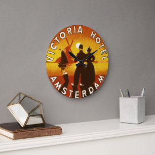 Klassieke reis, Victoria Hotel, Amsterdam, Holland Grote Klok