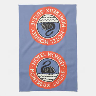 Klassieke Reis, Zwanenhotel Monney Zwitserland Theedoek