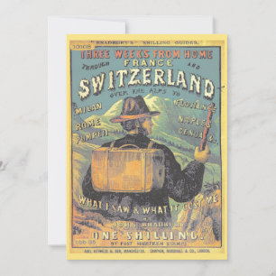 Klassieke reisgids voor Zwitserland en de Alpen Kaart